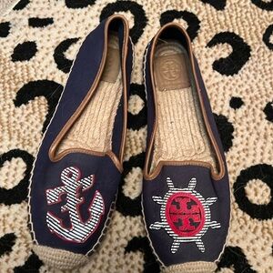 Tory Burch Maritime preppy nautical espadrilles
